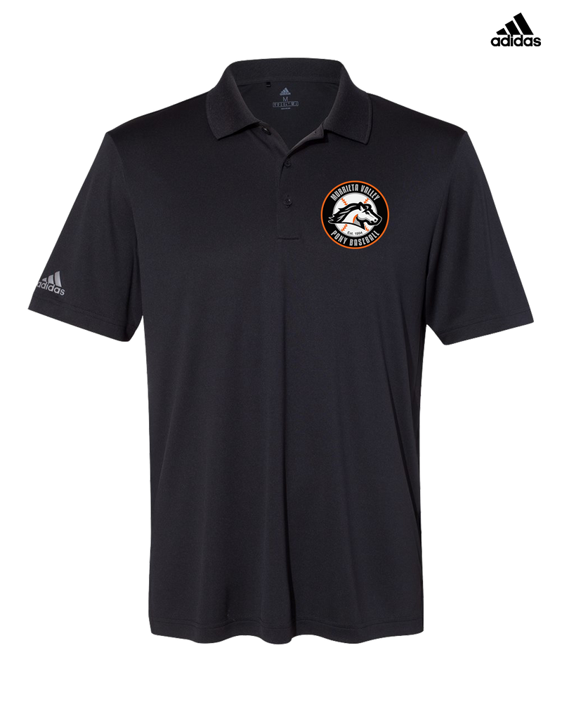 Murrieta Valley Pony Baseball Logo - Adidas Men's Performance Polo