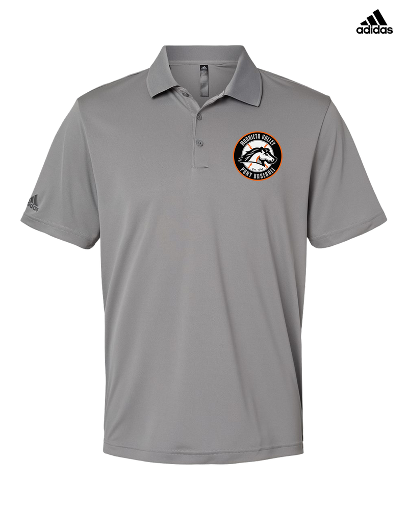 Murrieta Valley Pony Baseball Logo - Adidas Men's Performance Polo