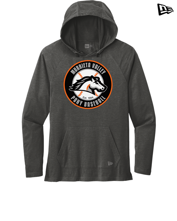 Murrieta Valley Pony Baseball Logo - New Era Tri Blend Hoodie