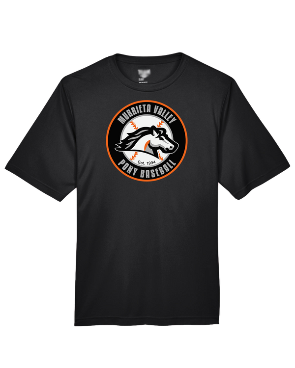 Murrieta Valley Pony Baseball Logo - Performance T-Shirt