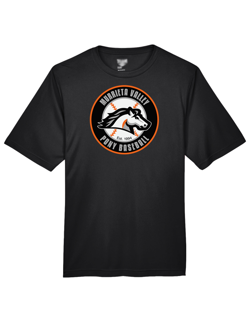 Murrieta Valley Pony Baseball Logo - Performance T-Shirt