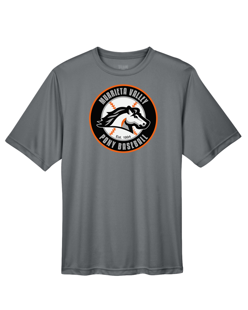 Murrieta Valley Pony Baseball Logo - Performance T-Shirt