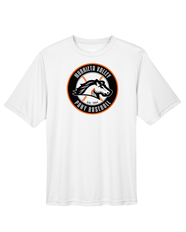 Murrieta Valley Pony Baseball Logo - Performance T-Shirt