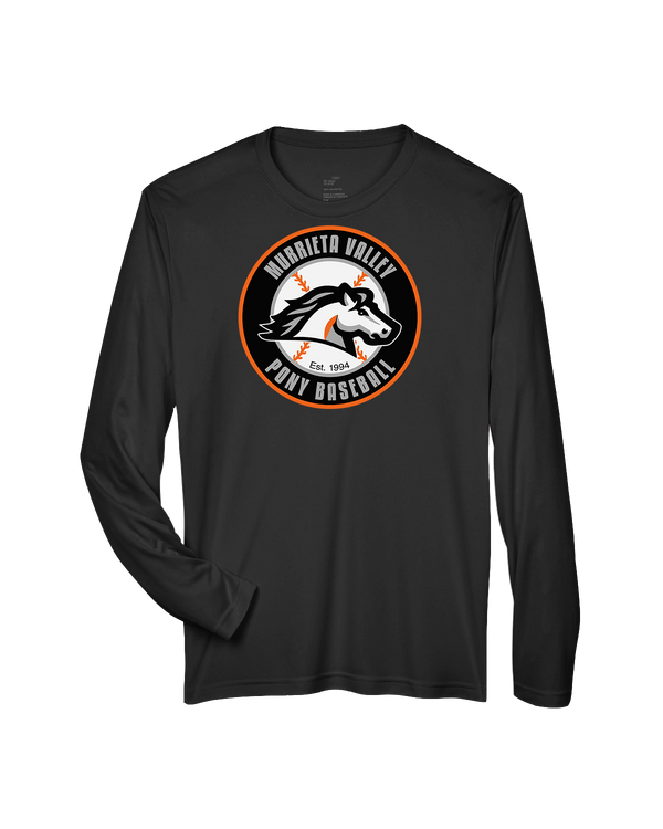 Murrieta Valley Pony Baseball Logo - Performance Long Sleeve