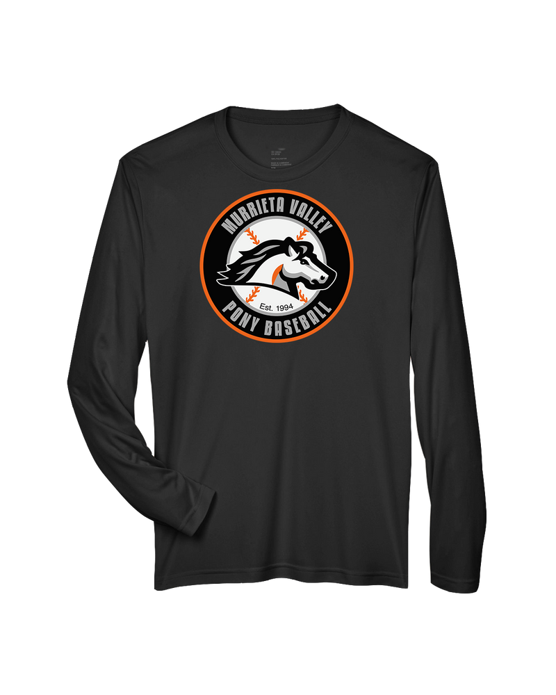 Murrieta Valley Pony Baseball Logo - Performance Long Sleeve