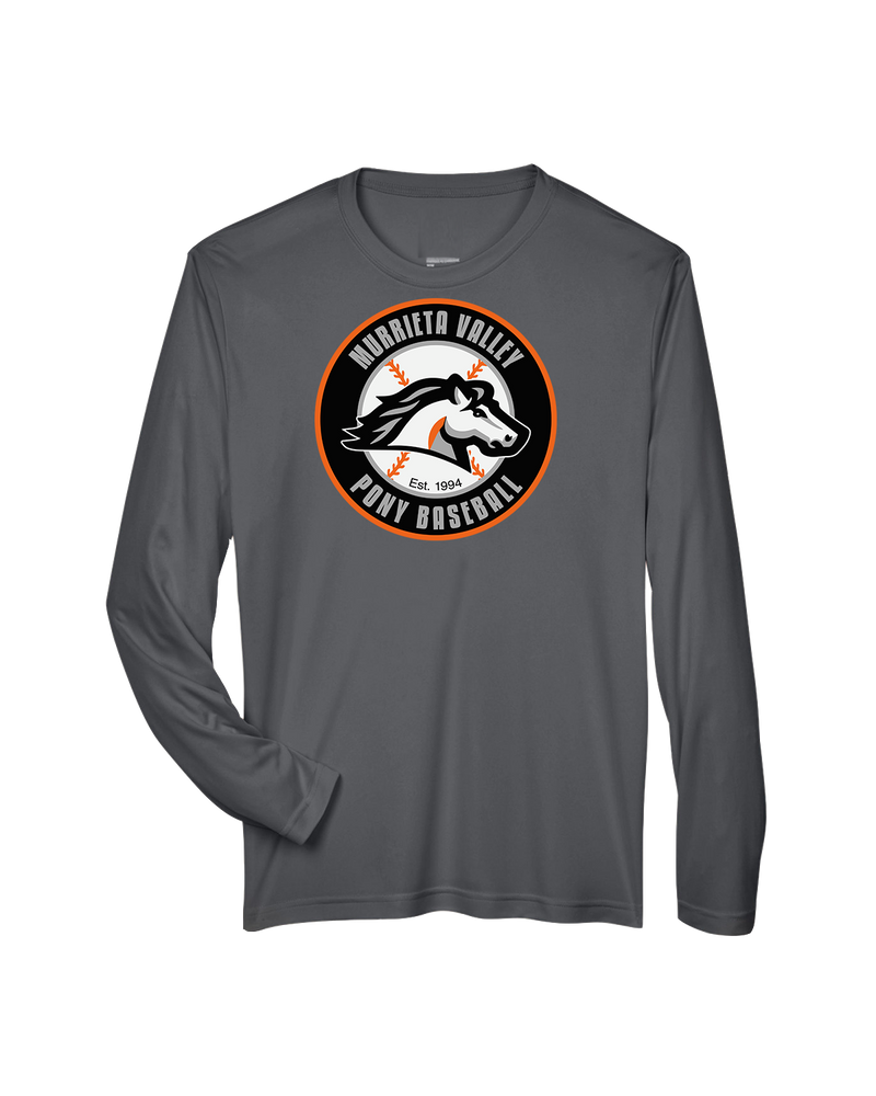 Murrieta Valley Pony Baseball Logo - Performance Long Sleeve