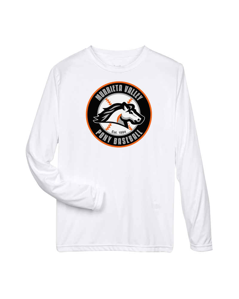 Murrieta Valley Pony Baseball Logo - Performance Long Sleeve