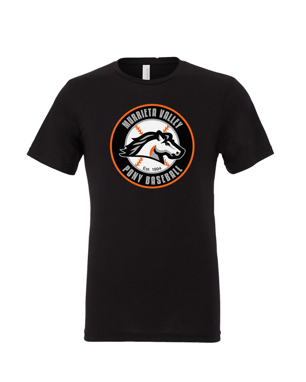 Murrieta Valley Pony Baseball Logo - Mens Tri Blend Shirt