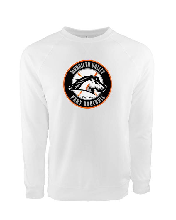 Murrieta Valley Pony Baseball Logo - Crewneck Sweatshirt