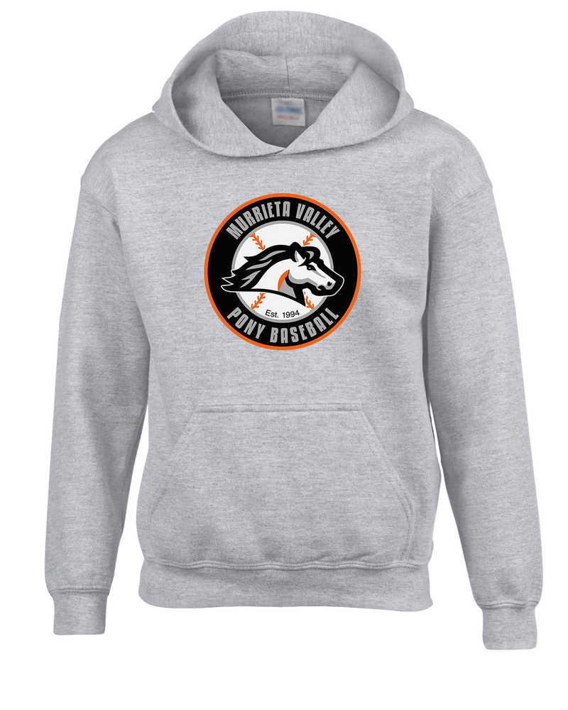 Murrieta Valley Pony Baseball Logo - Cotton Hoodie