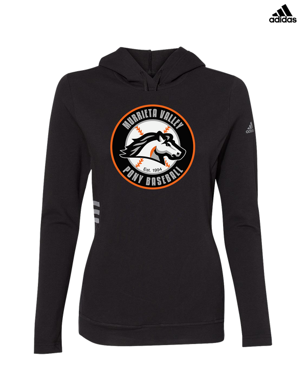 Murrieta Valley Pony Baseball Logo - Adidas Women's Lightweight Hooded Sweatshirt