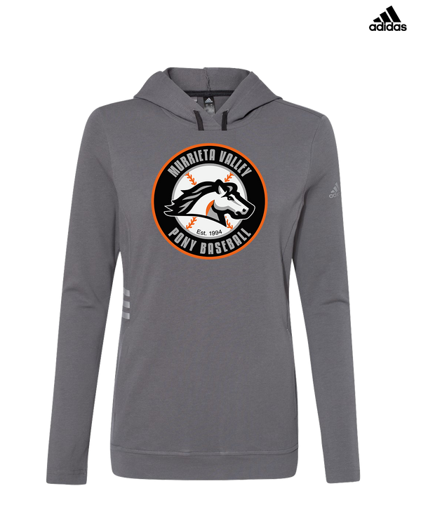 Murrieta Valley Pony Baseball Logo - Adidas Women's Lightweight Hooded Sweatshirt