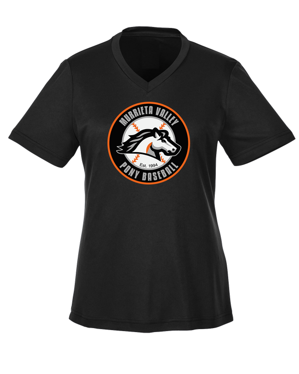 Murrieta Valley Pony Baseball Logo - Womens Performance Shirt