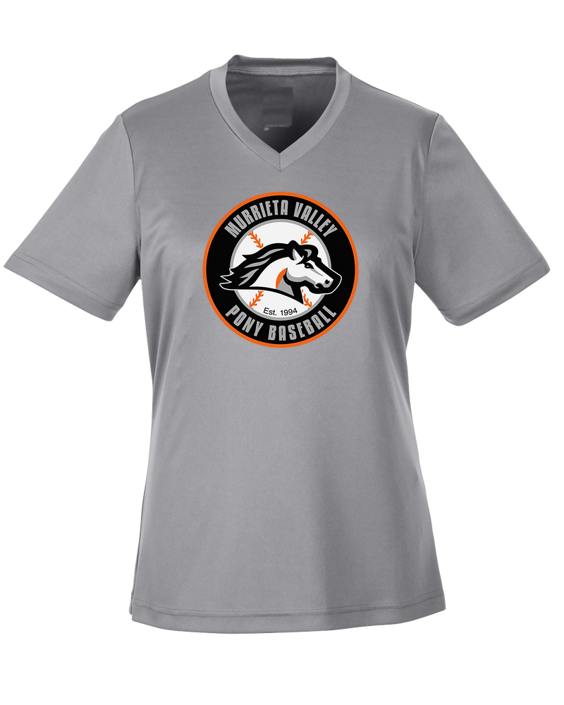 Murrieta Valley Pony Baseball Logo - Womens Performance Shirt