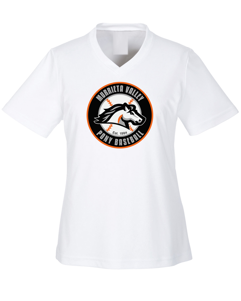 Murrieta Valley Pony Baseball Logo - Womens Performance Shirt