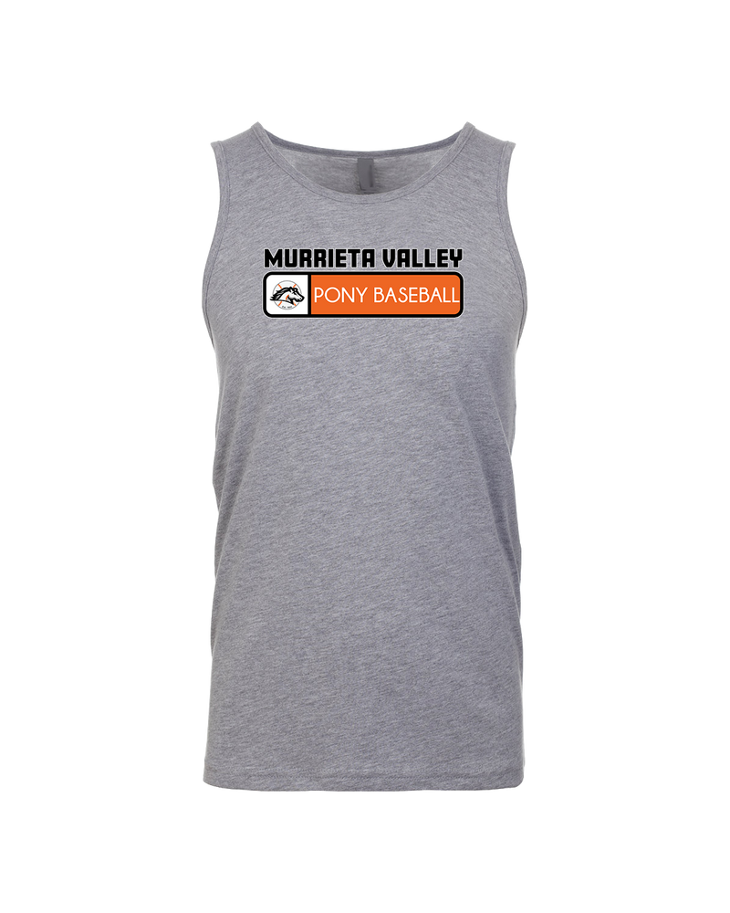 Murrieta Valley Pony Baseball Pennant - Mens Tank Top