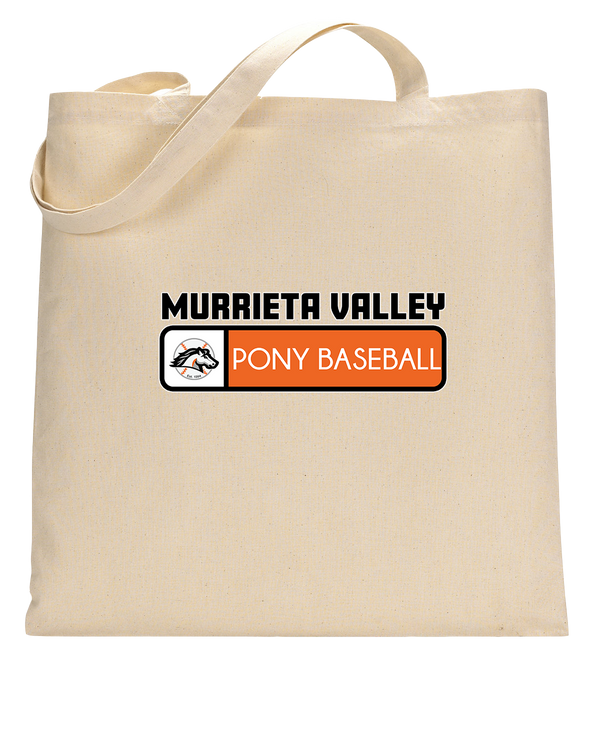 Murrieta Valley Pony Baseball Pennant - Tote Bag