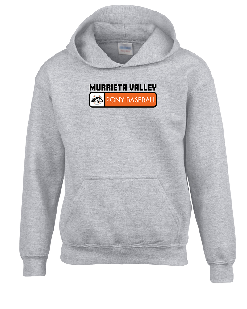 Murrieta Valley Pony Baseball Pennant - Cotton Hoodie