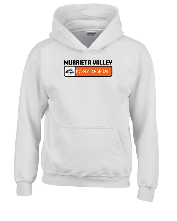 Murrieta Valley Pony Baseball Pennant - Cotton Hoodie