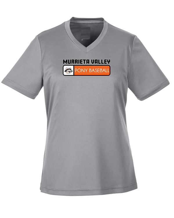 Murrieta Valley Pony Baseball Pennant - Womens Performance Shirt