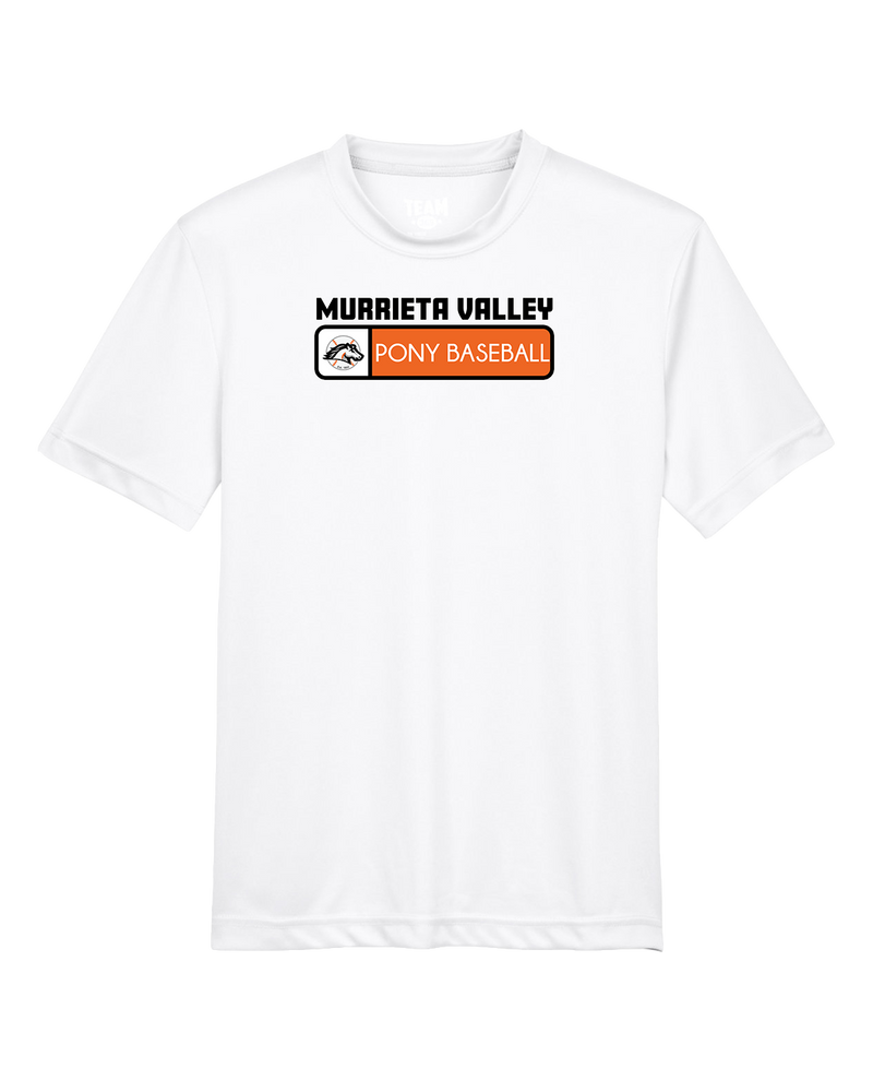 Murrieta Valley Pony Baseball Pennant - Youth Performance T-Shirt