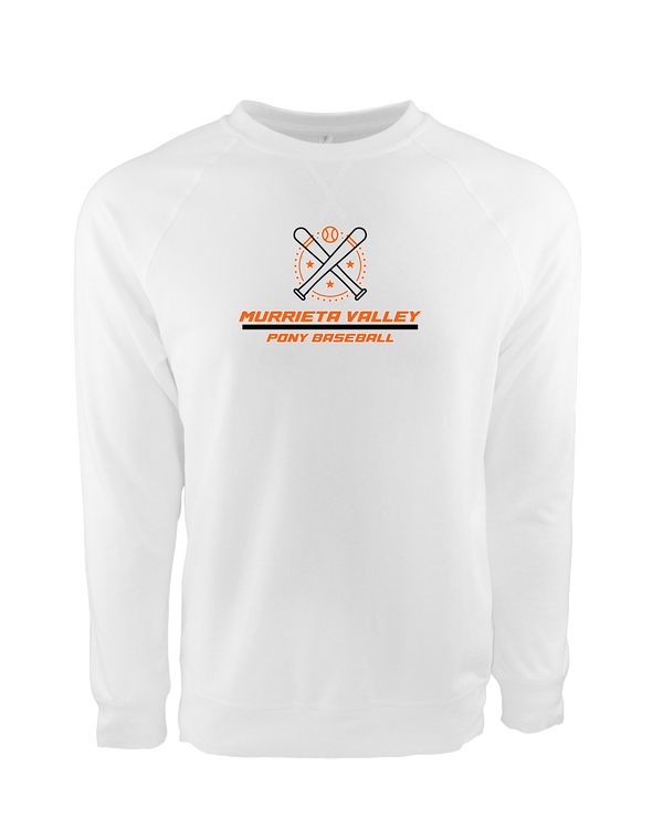 Murrieta Valley Pony Baseball Split - Crewneck Sweatshirt