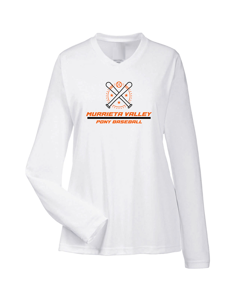 Murrieta Valley Pony Baseball Split - Womens Performance Long Sleeve