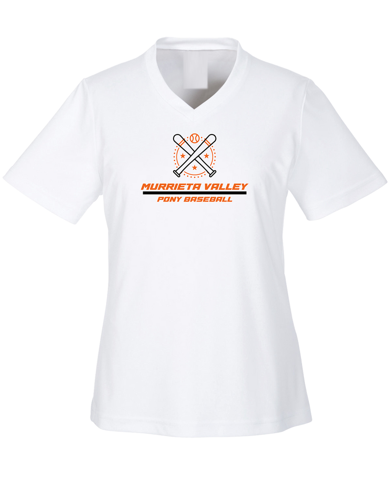 Murrieta Valley Pony Baseball Split - Womens Performance Shirt