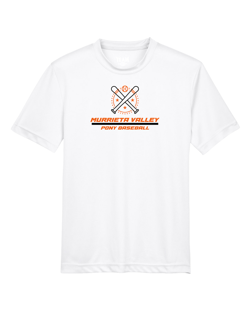 Murrieta Valley Pony Baseball Split - Youth Performance T-Shirt