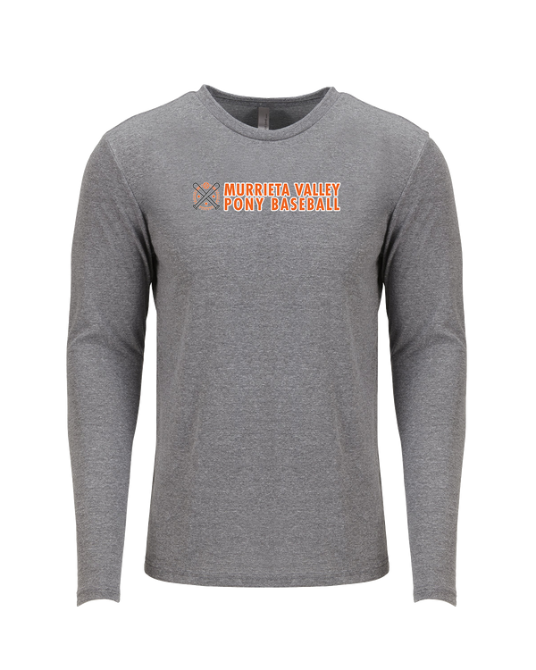 Murrieta Valley Pony Baseball Basic - Tri Blend Long Sleeve