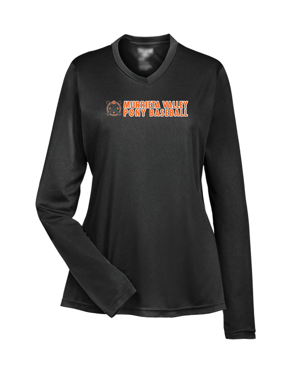 Murrieta Valley Pony Baseball Basic - Womens Performance Long Sleeve