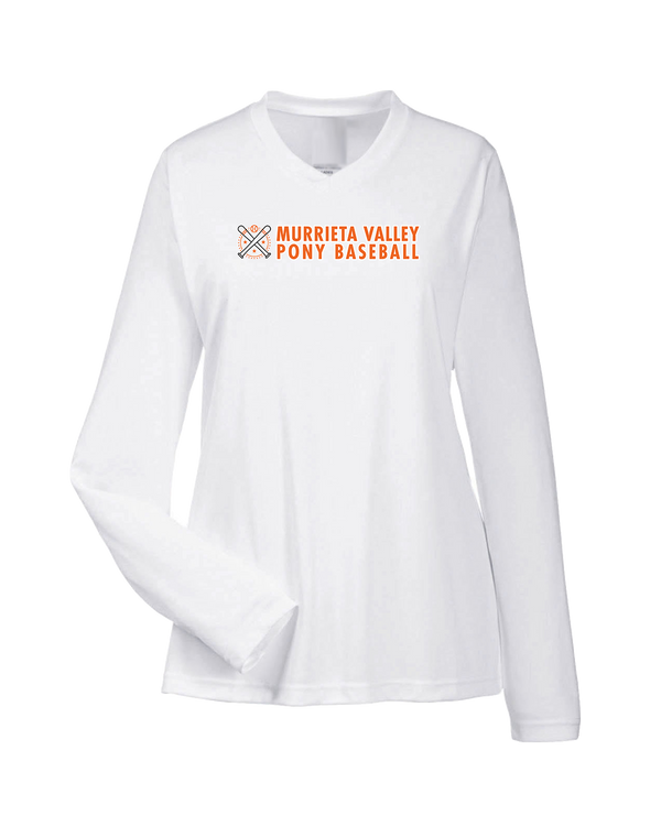 Murrieta Valley Pony Baseball Basic - Womens Performance Long Sleeve