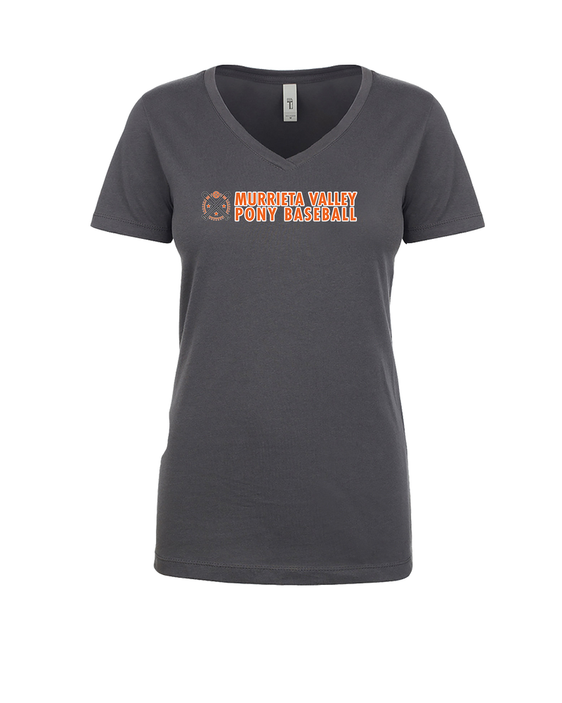 Murrieta Valley Pony Baseball Basic - Womens V-Neck