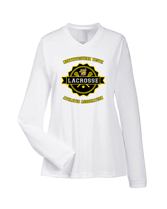 NYAA Boys Lacrosse Badge - Womens Performance Longsleeve