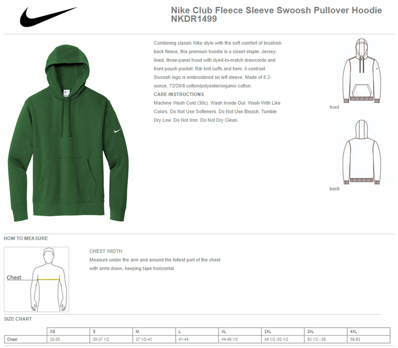 Arapahoe HS Football Design - Nike Club Fleece Hoodie