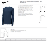 Whiteford HS Football Design - Mens Nike Longsleeve