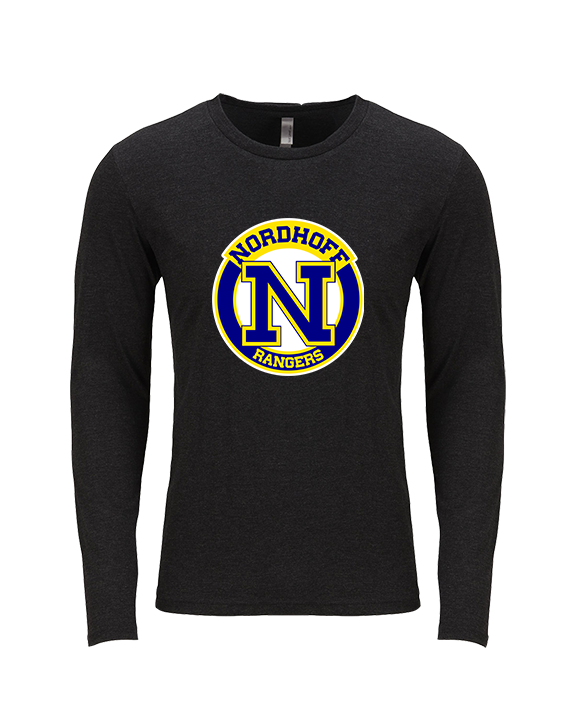 Nordhoff HS Football Additional logo - Tri-Blend Long Sleeve