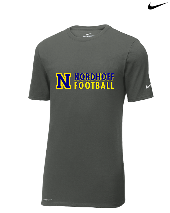 Nordhoff HS Football Basic - Mens Nike Cotton Poly Tee