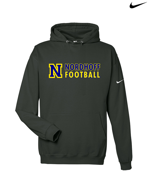 Nordhoff HS Football Basic - Nike Club Fleece Hoodie