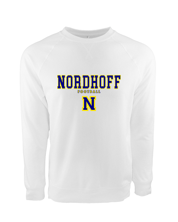 Nordhoff HS Football Block - Crewneck Sweatshirt