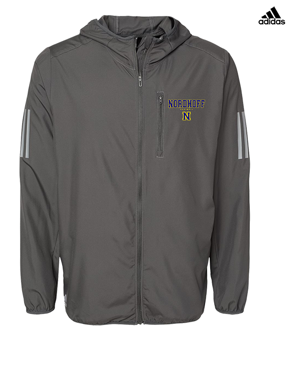 Nordhoff HS Football Block - Mens Adidas Full Zip Jacket