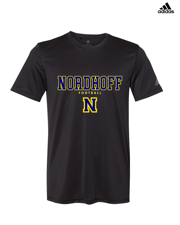 Nordhoff HS Football Block - Mens Adidas Performance Shirt