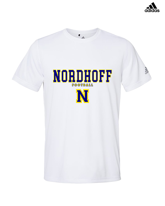 Nordhoff HS Football Block - Mens Adidas Performance Shirt