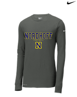 Nordhoff HS Football Block - Mens Nike Longsleeve