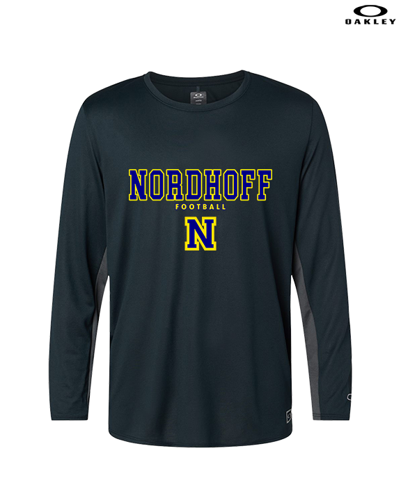 Nordhoff HS Football Block - Mens Oakley Longsleeve