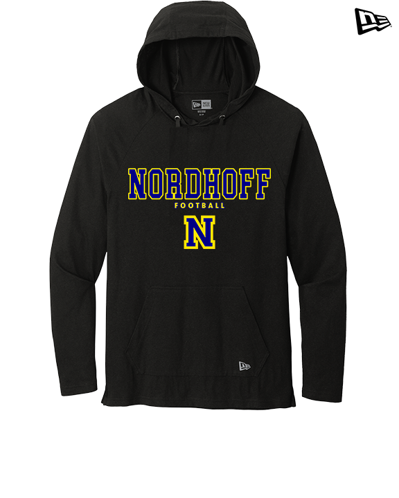 Nordhoff HS Football Block - New Era Tri-Blend Hoodie