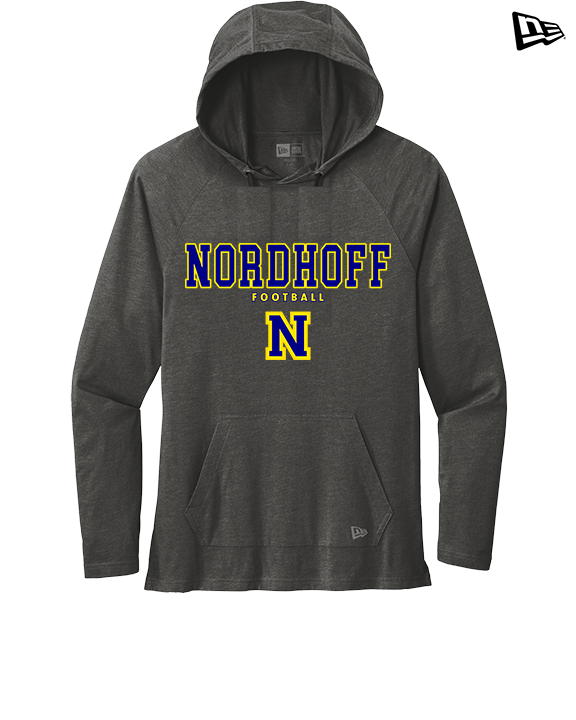 Nordhoff HS Football Block - New Era Tri-Blend Hoodie