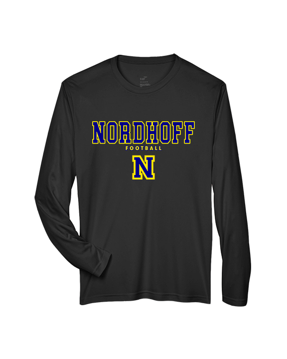 Nordhoff HS Football Block - Performance Longsleeve