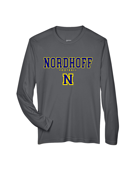 Nordhoff HS Football Block - Performance Longsleeve