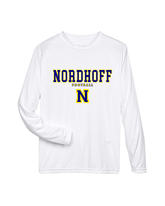 Nordhoff HS Football Block - Performance Longsleeve